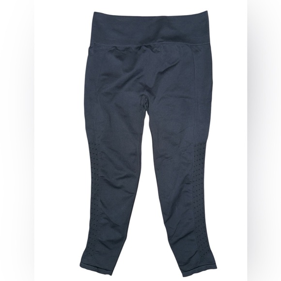 Fabletics Sync Black High-Waisted Perforated Leggings - Picture 3 of 11